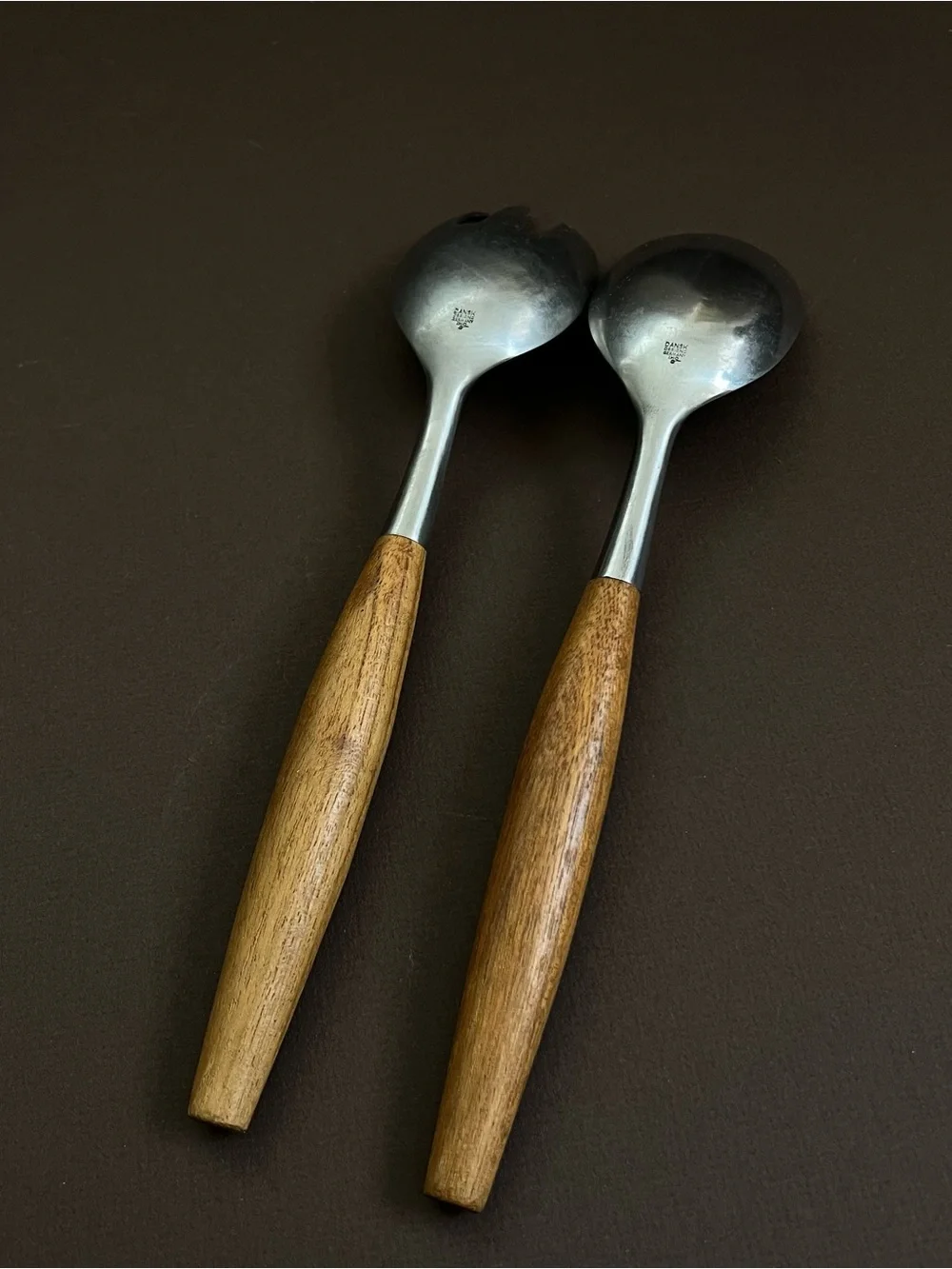 Vintage Dansk Fjord Wood-Handle Serving Set